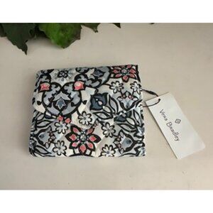 Vera Bradley RFID Mini Trifold Wallet In Havana Rose Floral Cotton With Tag
